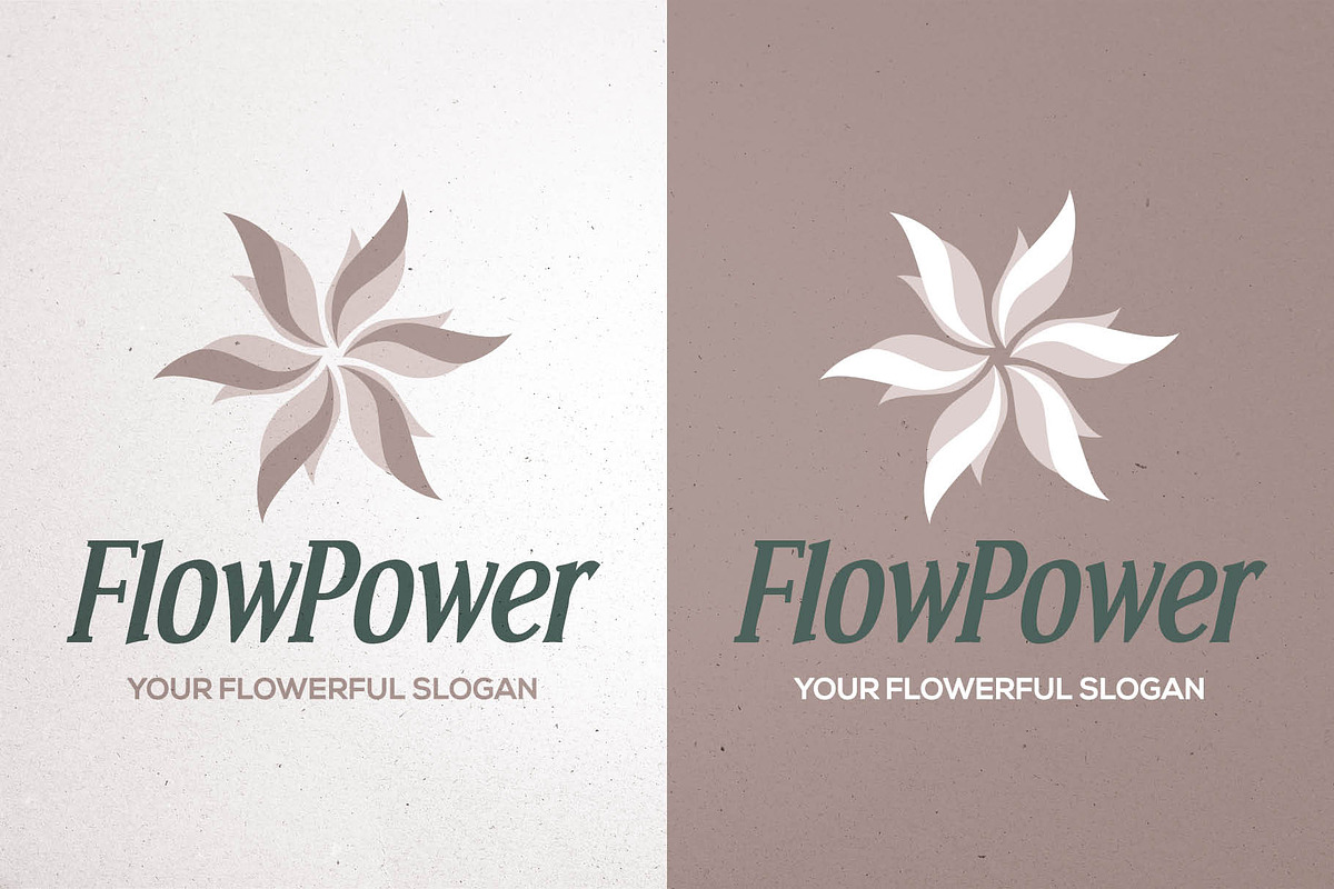 Flow Power Brand Mark | Canva & AI, a Branding & Logo Template by Elibee (Photo 1 of 6)