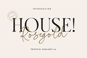 Rosegold House - Modern Font Duo, a Serif Font by TropicalSunlightCo. (Thumbnail 1 of 13)