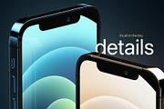 iPhone 12 Pro Mockup, an iPhone Mockup by Jérémy Paul (Thumbnail 4 of 6)