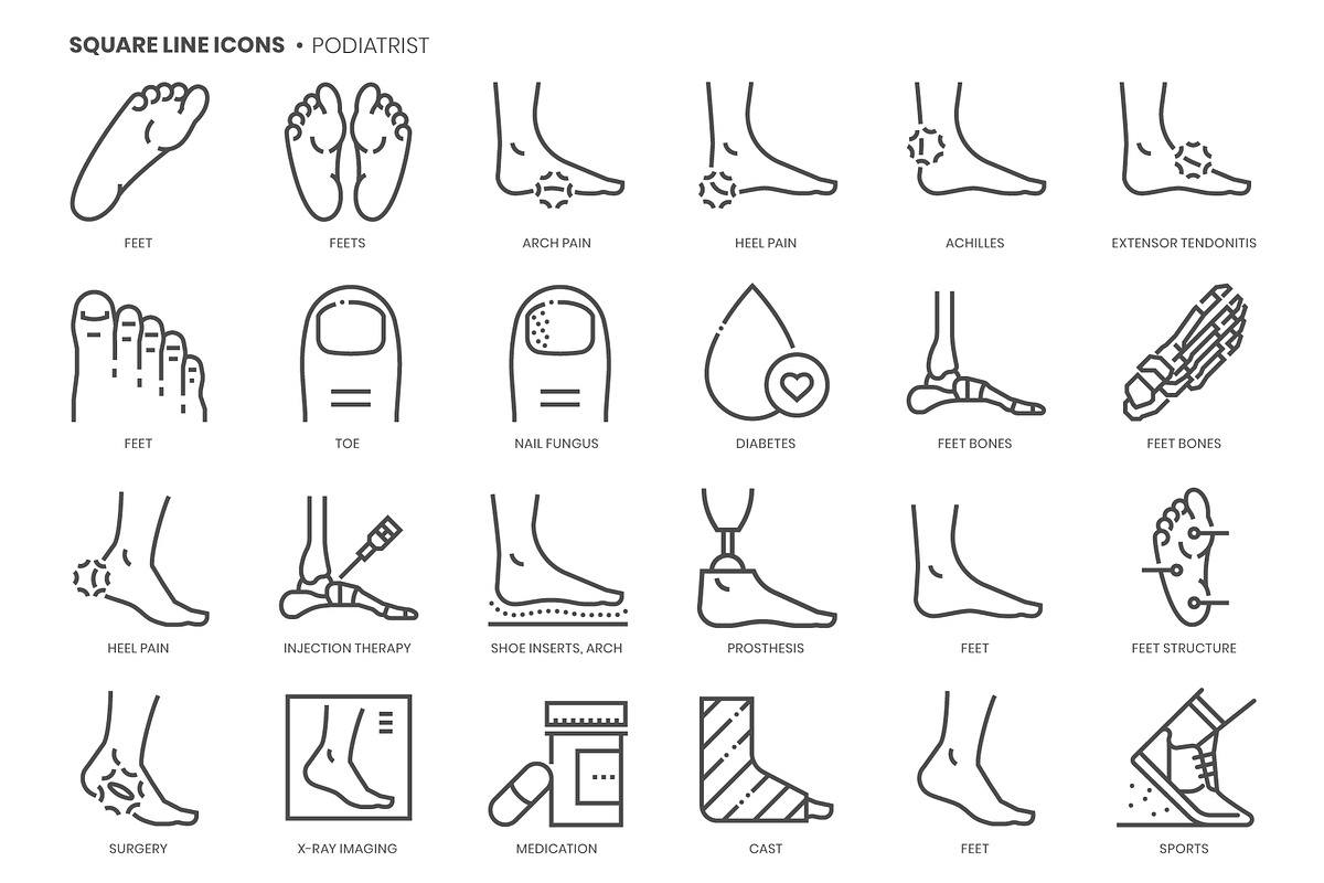 Square line icons, an Outline Icon by Howcolour (Photo 47 of 85)