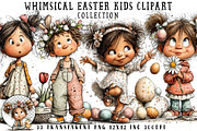 Whimsical Easter Kids Clipart, an Illustration by OK Design (Thumbnail 1 of 6)