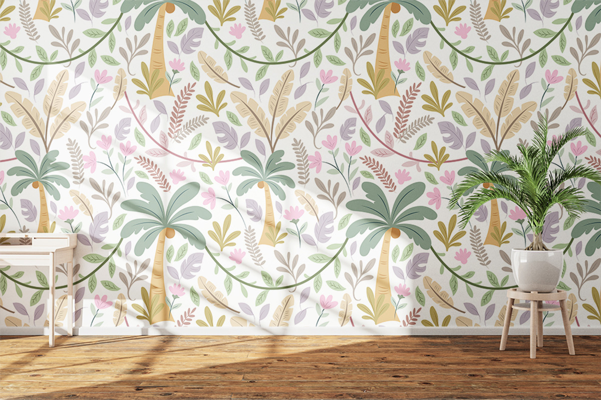 Soft Sage Jungle Dreams, a Pattern Graphic by snadiacreations (Photo 3 of 3)