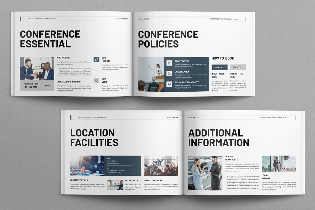 Business Conference Agenda Template preview 3