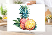 Watercolor Summer Beach Clipart, an Illustration by SVGArt (Thumbnail 6 of 9)
