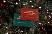 Christmas Invitation Card Mockup, a Merchandise Mockup by Rielismee (Thumbnail 5 of 5)