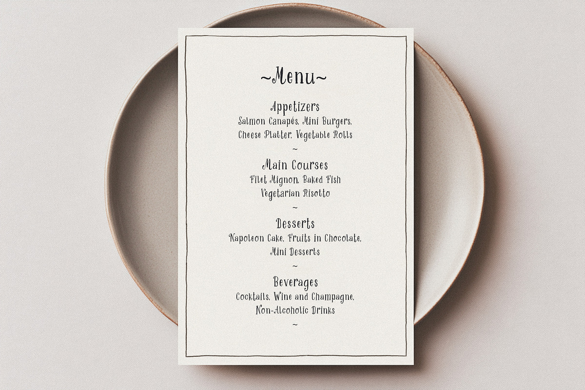 Sweet Tea: Handwritten Serif Font, a Handwritten Font by AnMark (Photo 4 of 12)