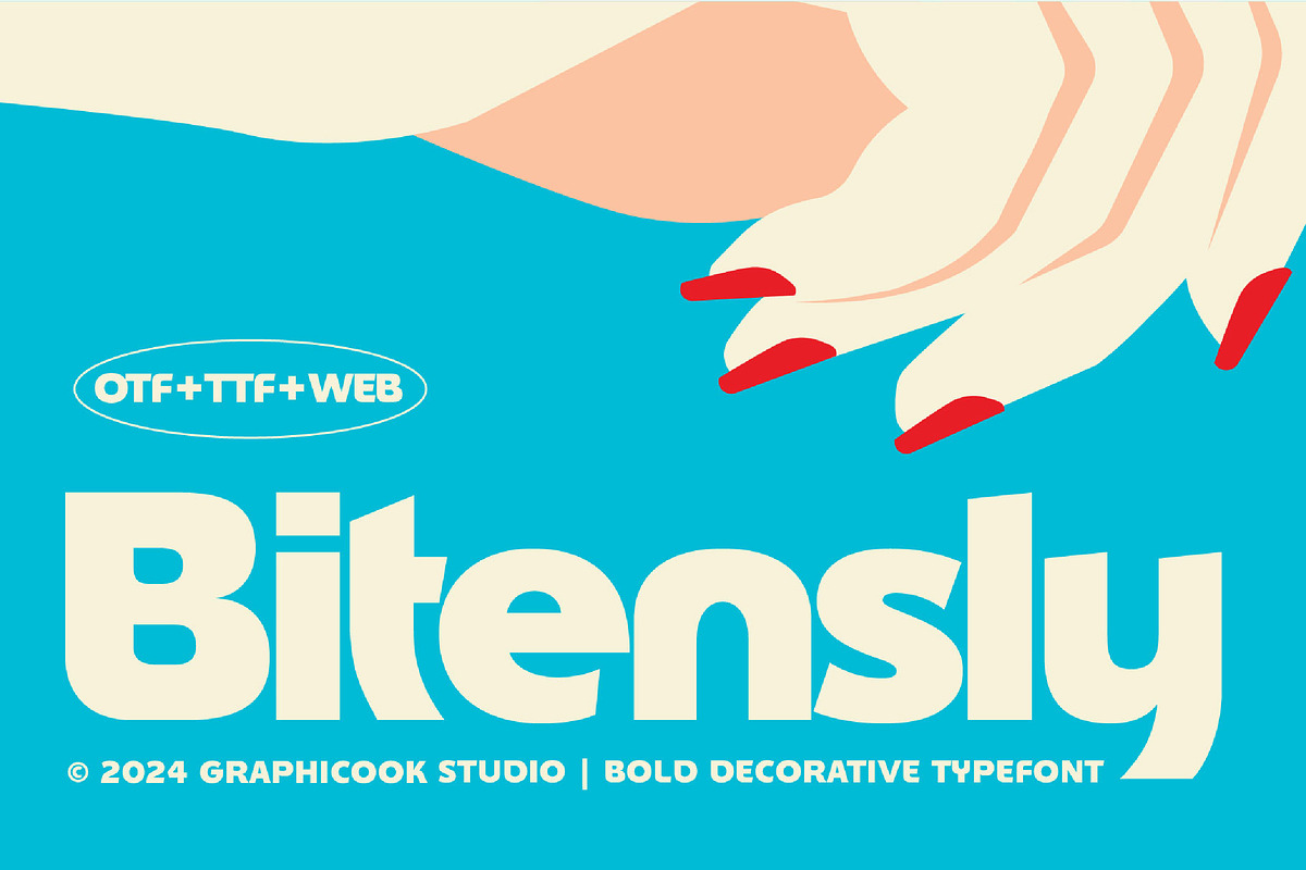Bitensly, a Sans Serif Font by graphicook (Photo 1 of 9)
