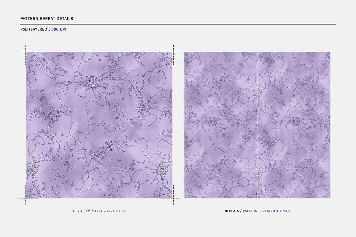 Abstract Flower - Seamless Patterns, a Pattern Graphic by texvogue (Photo 3 of 16)