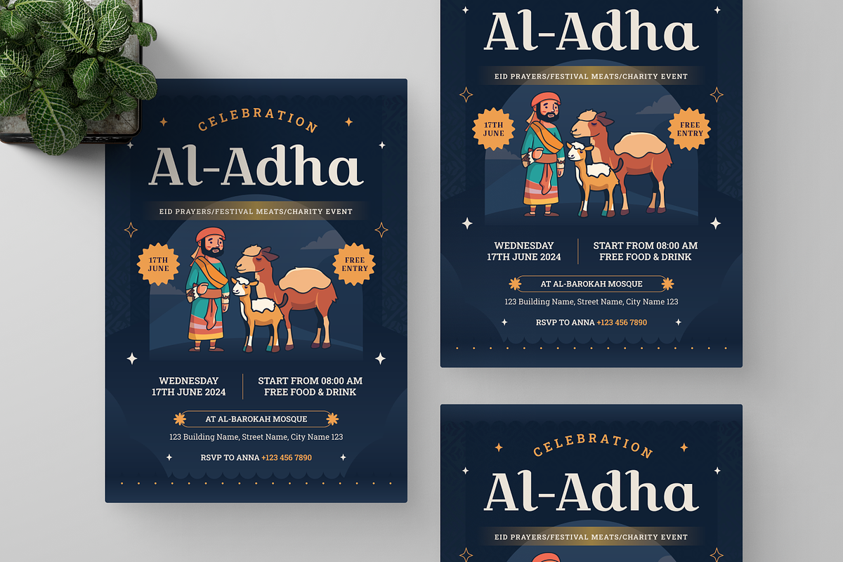 Eid Al Adha Festival Flyer, a Flyer Template by Annora Studio (Photo 5 of 5)