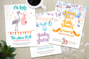 Baby shower watercolor collection, an Object Illustration by soolima (Thumbnail 5 of 6)