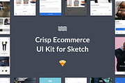 Crisp Ecommerce UI Kit for Sketch, a Product Mockup by Technopathy (Thumbnail 1 of 4)
