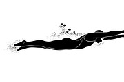 A dynamic Swimming Action Silhouette, an Illustration by Amazin_art (Thumbnail 19 of 31)