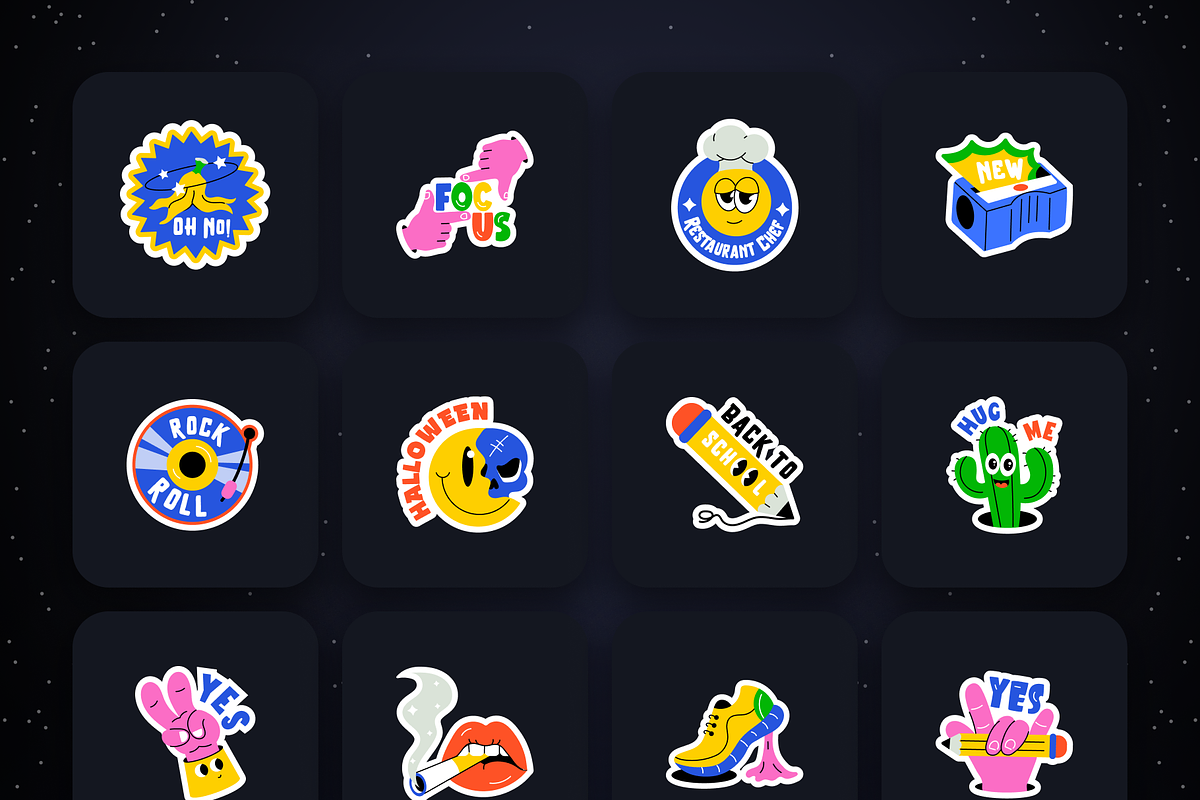 Cartoon Sticker Designs, an Emoji Icon by Prosymbols (Photo 6 of 15)