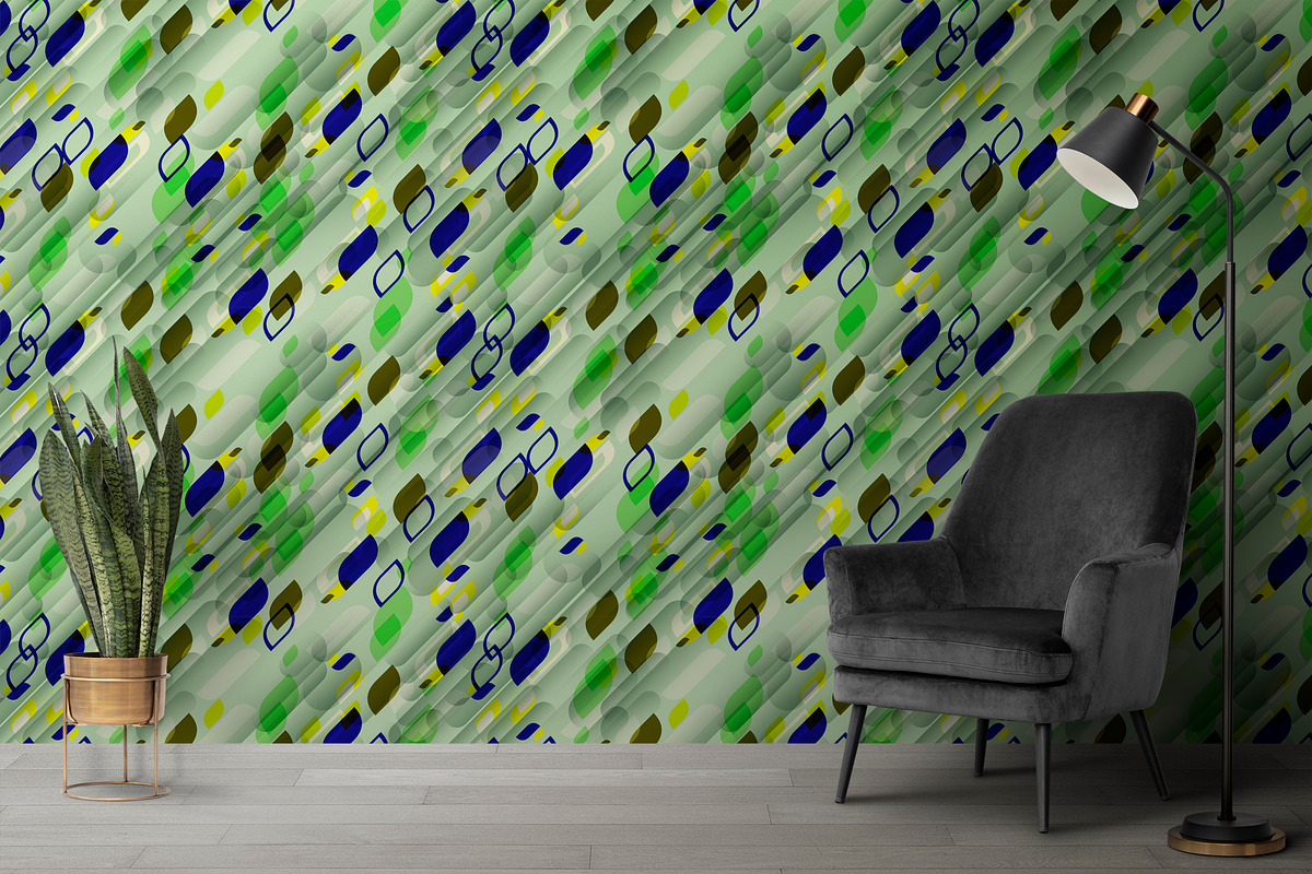 retro colorful geometrical, a Pattern Graphic by AAN Seamless Shop (Photo 2 of 3)
