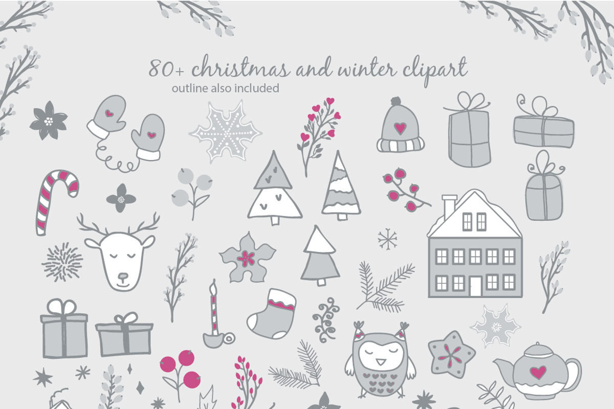 Warm Wishes Christmas collection, an Object Graphic by Cozy pattern shop (Photo 2 of 13)