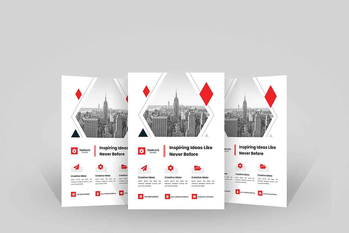 Minimal Clean Business Flyer Design, a Flyer Template by mijli (Photo 4 of 19)