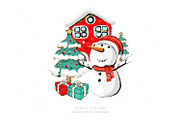 Winter Clipart, Cute Penguins, an Illustration by Collart Studio (Thumbnail 8 of 10)