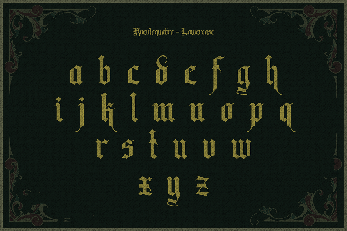Aventaquadra, a Blackletter Font by ilhamtaro (Photo 8 of 11)