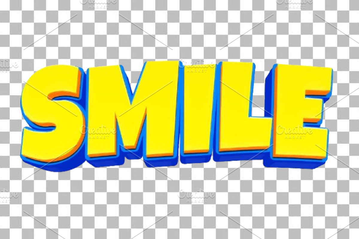 Smile Editable Text Effect PSD, a Layer Style Add-On by TrueVector (Photo 2 of 2)