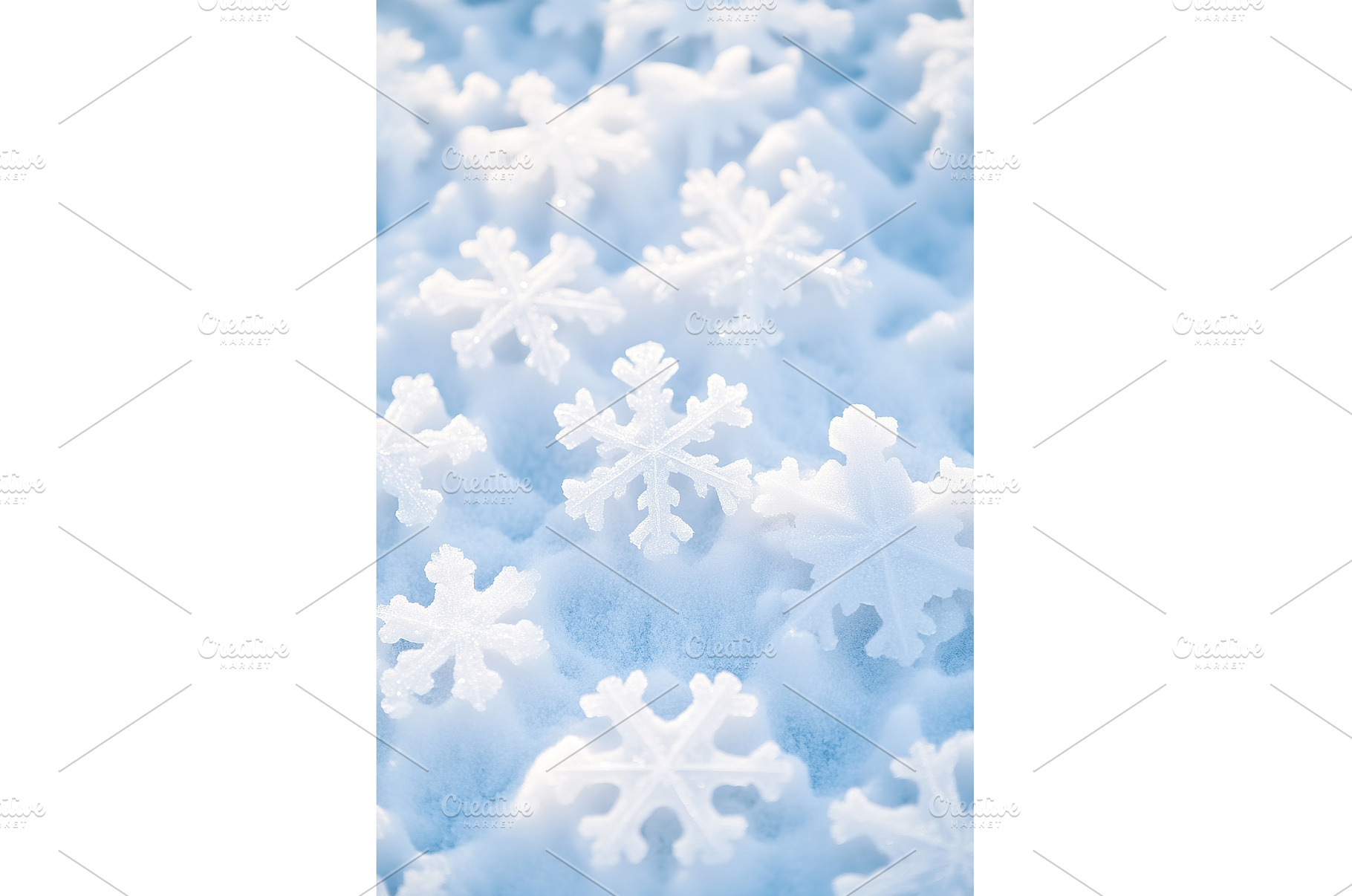 Abstract Snow Pattern, close up of, an Abstract Photo by Lermont51