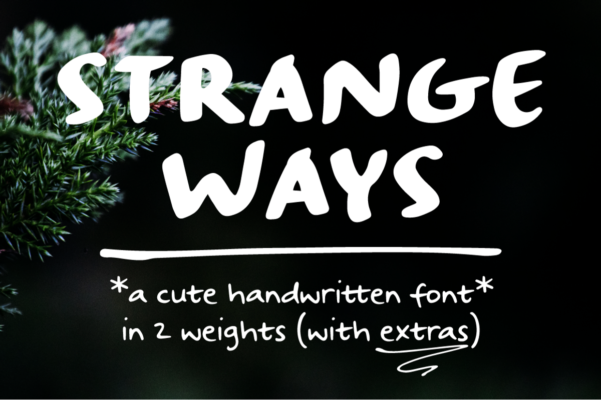 Strangeways handwritten sans font