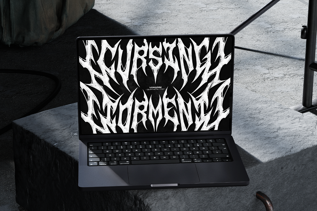 Kreanox | Black Metal Font, a Blackletter Font by Denustudios (Photo 9 of 12)