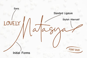 Lovely Natasya - Duo Font