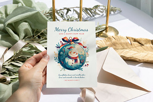 Yule - Christmas & New Year Card, a Card Template by CinderHeart Designs