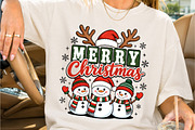 Merry Christmas Festive Snowmen PNG, a Seasonal Illustration by Creative Art (Thumbnail 2 of 3)