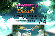 Beach Party Flyer, a Flyer Template by zheksha (Thumbnail 1 of 2)