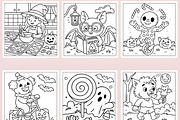 Bold & Easy Halloween Coloring Pages, a Seasonal Illustration by Coco Bloom (Thumbnail 2 of 3)