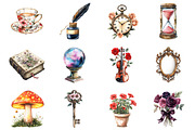 Gothic Reader Clipart, an Illustration by Design Market (Thumbnail 2 of 3)