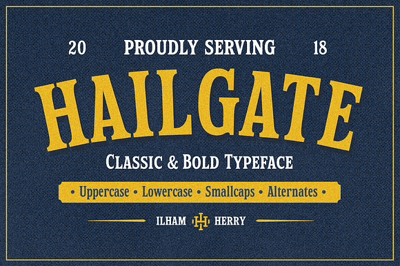 Hailgate Display Font preview 8