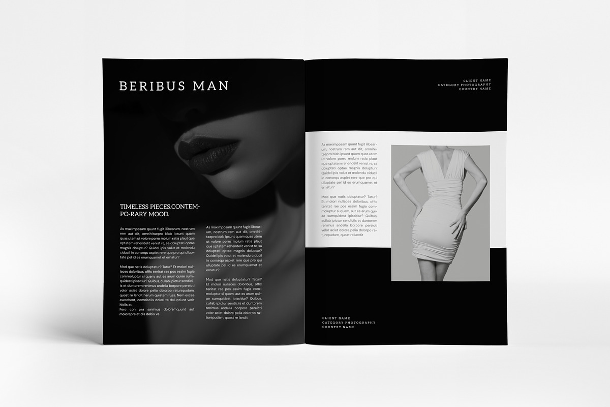 Lookbook Magazine Layout I Canva, a Brochure Template by PixWork (Photo 7 of 9)