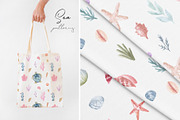 Watercolor Sea Collection. Patterns, an Object Graphic by Slastick (Thumbnail 5 of 7)
