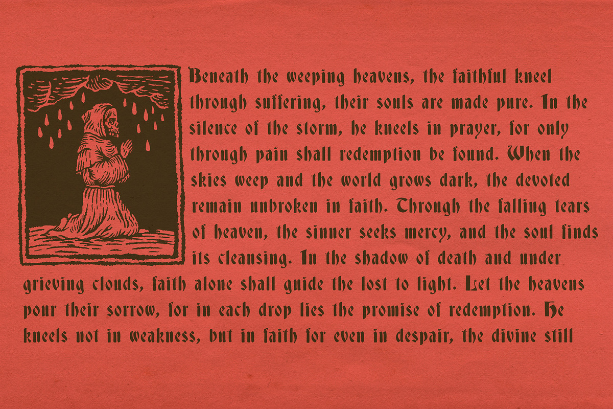 Parchment Noir Medieval Typeface, a Blackletter Font by Skewed Studio (Photo 4 of 7)