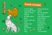 Dogs! Vector Clip Art Illustrations, an Animal Illustration by rouxsupplyco (Thumbnail 7 of 12)