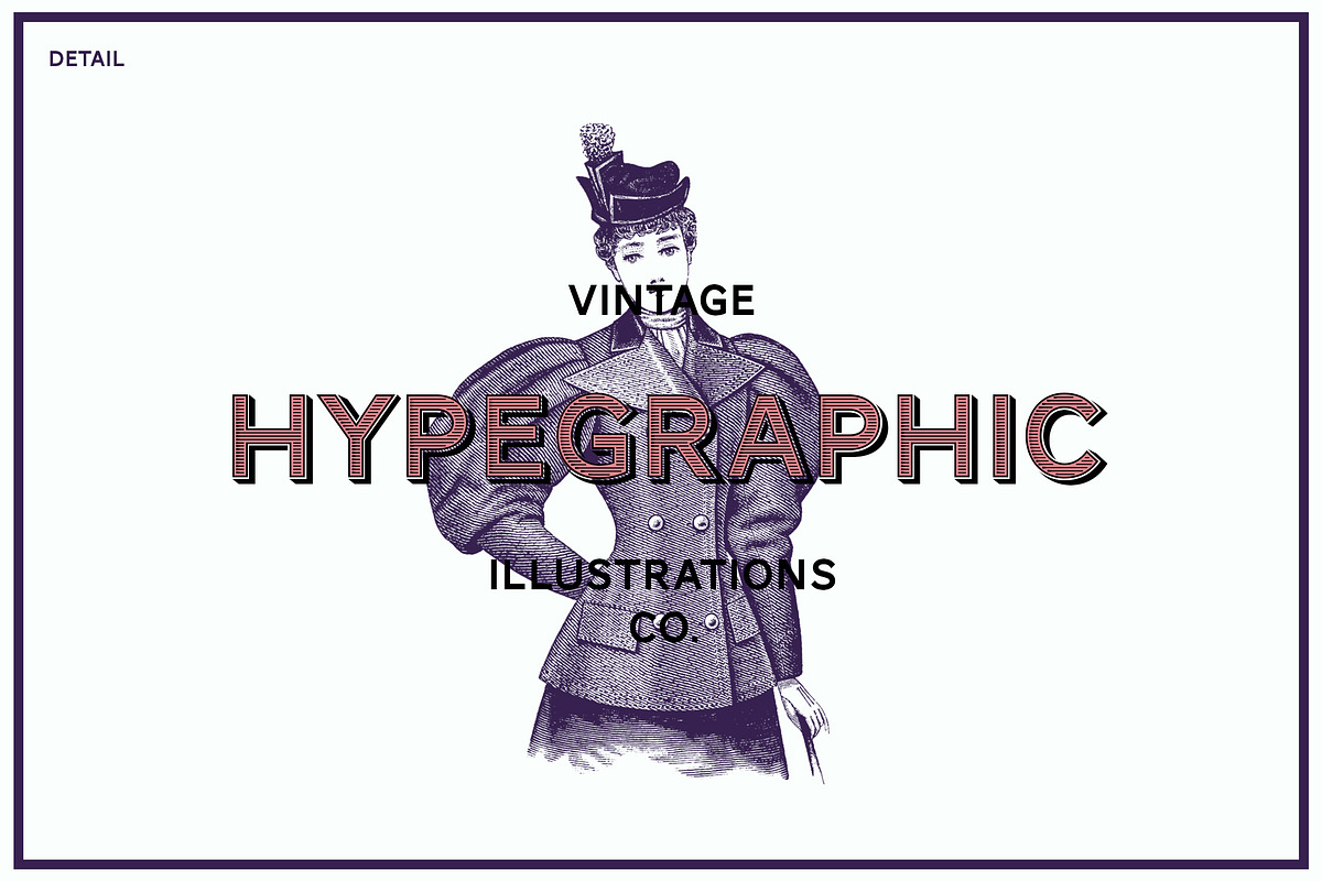 Woman Vintage Vector Illustration, an Education Illustration by hypegraphic (Photo 5 of 5)