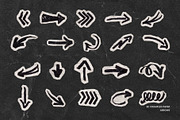 80 Crumpled Paper Arrow Doodles, an Object Graphic by Ksuview (Thumbnail 5 of 6)