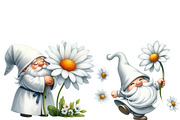Watercolor  White Gnome Daisy, an Illustration by Designworld (Thumbnail 4 of 6)