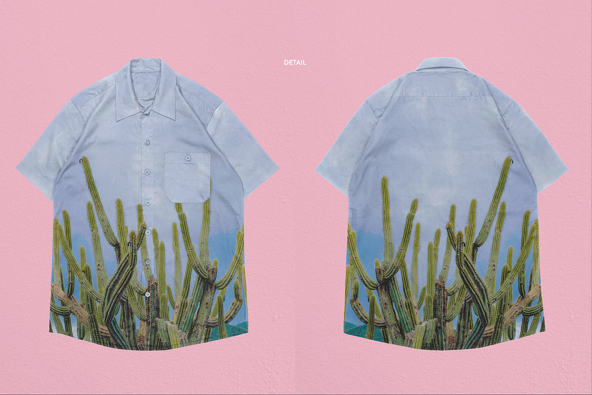 Realistic Button-Up Shirt Mockup, a Shirt Mockup by Uncentrifuged Pressure (Photo 5 of 8)