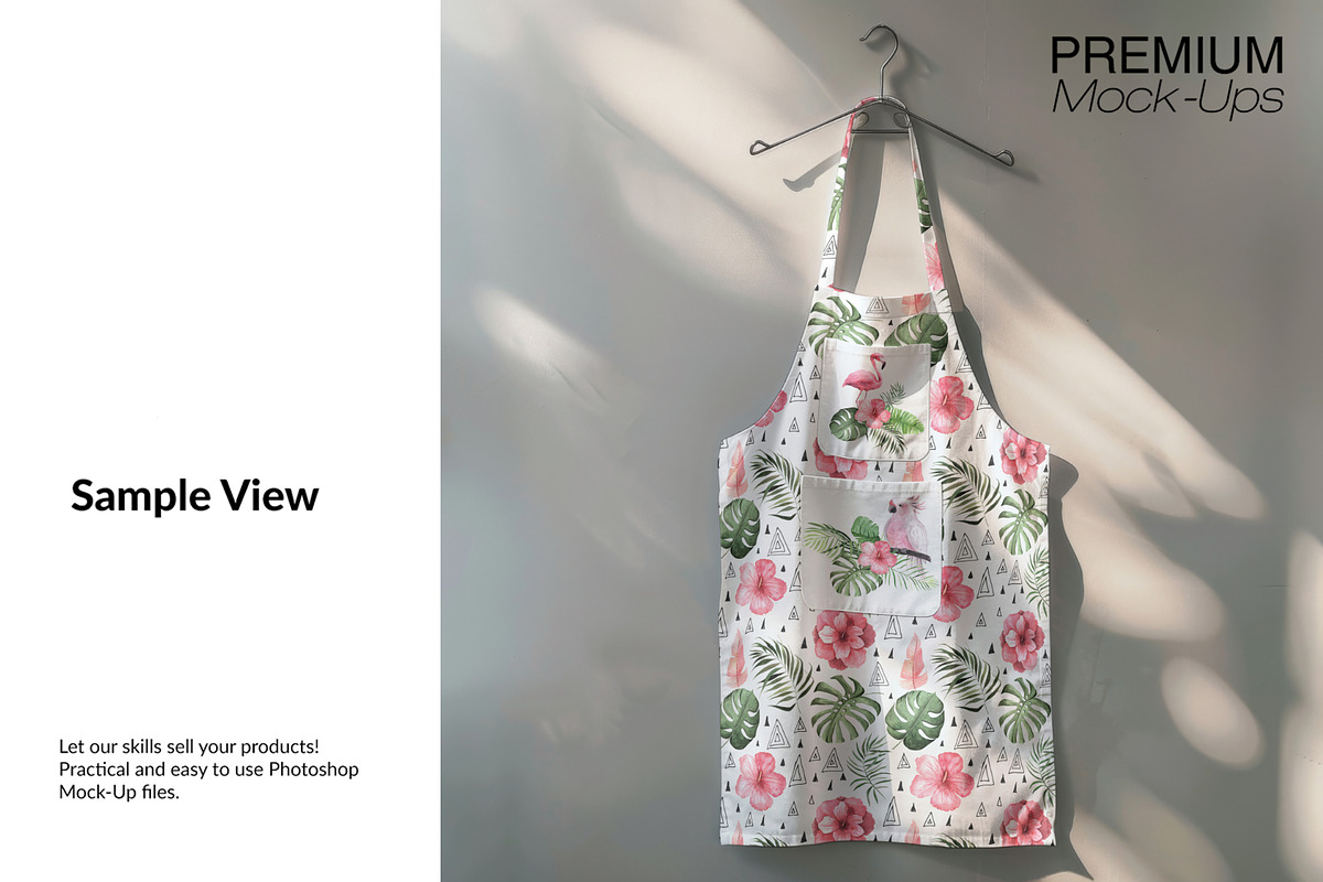 3 Types of Kitchen Apron Mockups, an Apparel Mockup by mock-ups (Photo 6 of 12)