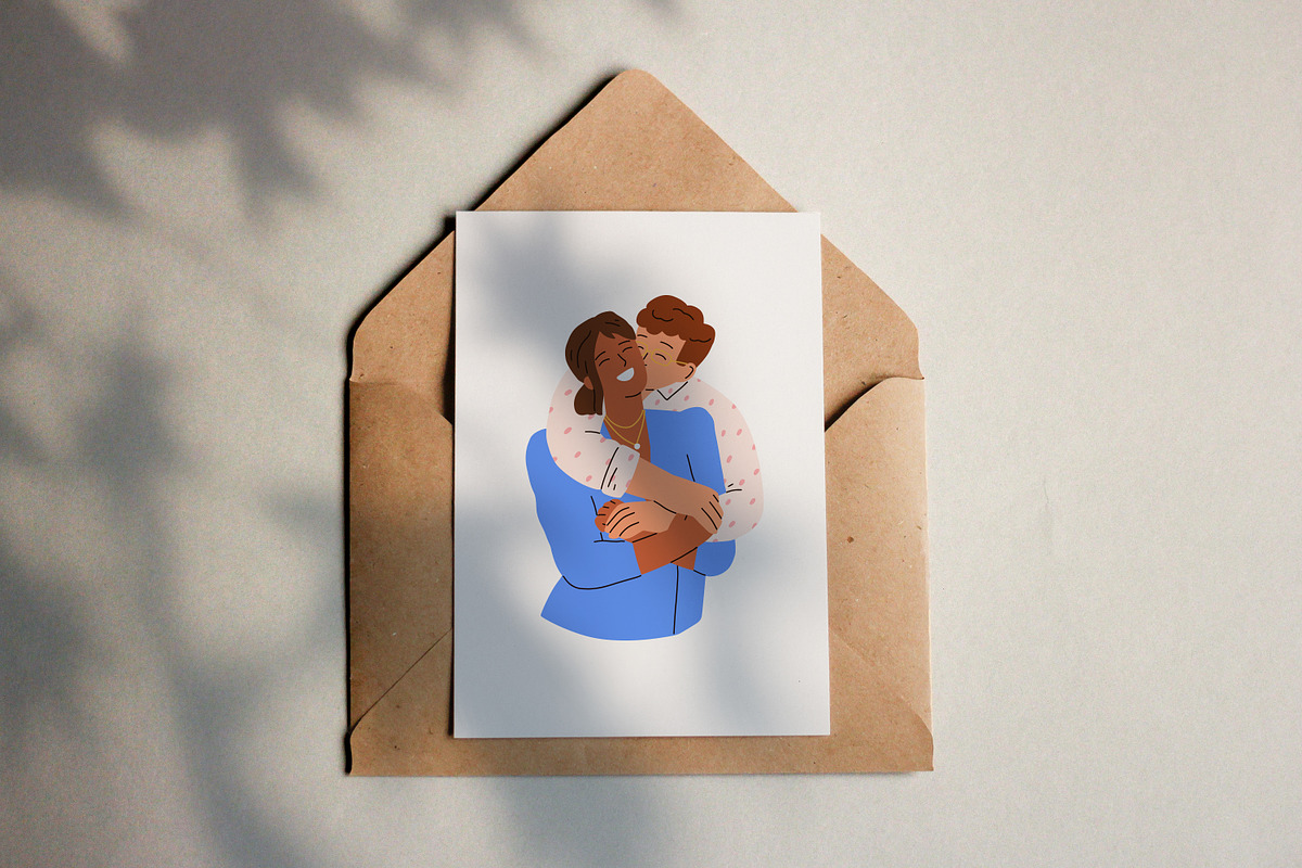 Happy love couples hugging set, a Person Illustration by Good Studio (Photo 10 of 10)