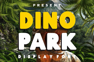 Dino Park, a Handwritten Font by Fourteen Letter