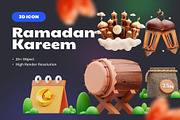 Ramadan 3D Icons, an Object 3D Model by Creative Perspective (Thumbnail 1 of 8)