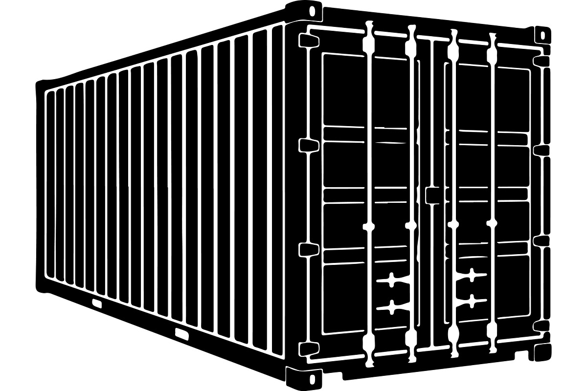 Shipping container silhouette, a Transportation Illustration by abu67222 (Photo 9 of 13)