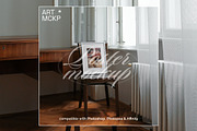 Single white frame interior mockup, a Merchandise Mockup by MCKP*ME (Thumbnail 2 of 3)