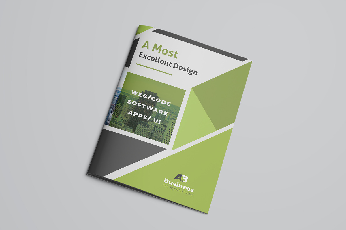 Green Corporate Bifold Brochure, a Brochure Template by ZAAS (Photo 3 of 8)