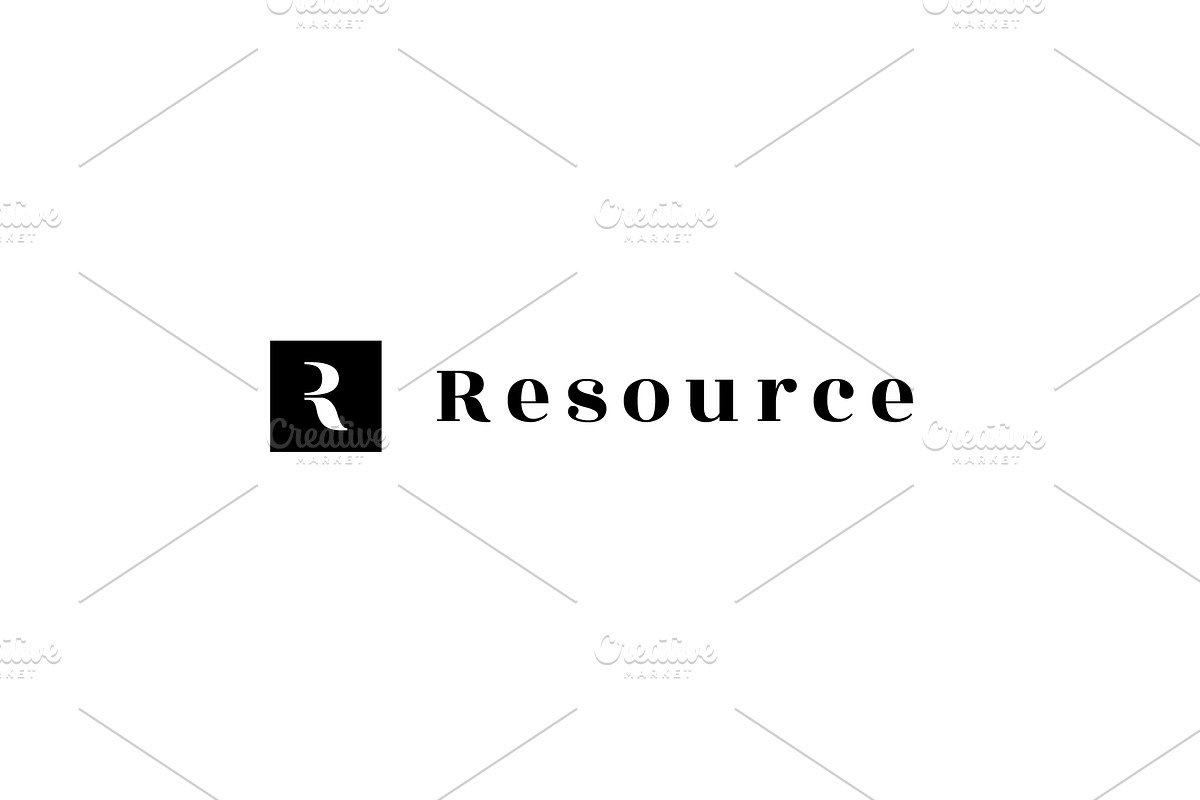 R symbol logo design, a Branding & Logo Template by MuzaInspires (Photo 2 of 6)