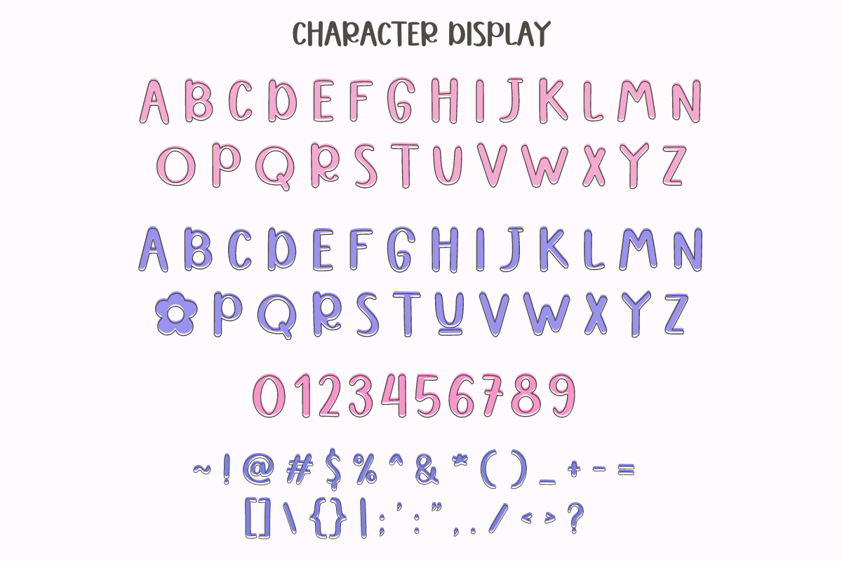 Blooming Dream Duo, a Handwritten Font by SaktiAvellin (Photo 3 of 9)